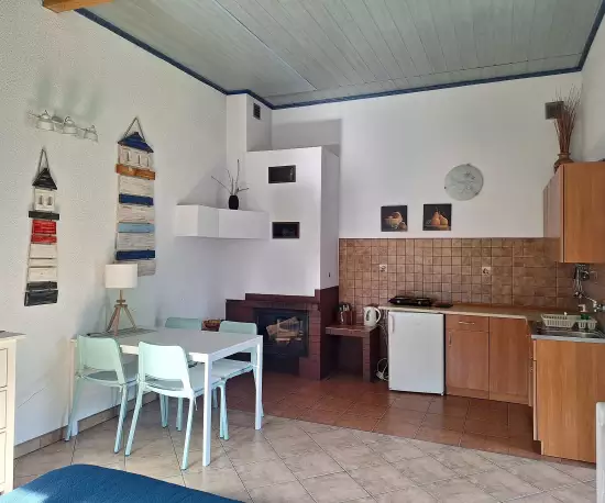 Domek Morski Domek murowany z kominkiem